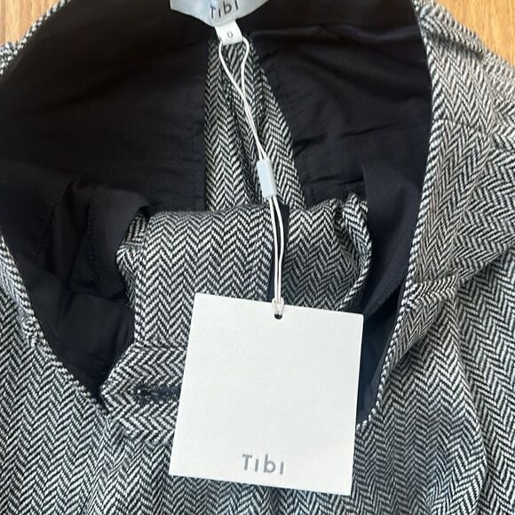Tibi Herringbone Wool pants NEW with tags Size 0 - Picture 5 of 9